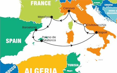 Costa Toscana ile Balear Adaları ve Batı Akdeniz Turu Pegasus ile / 7 Gece Konaklamalı / İstanbul Çıkışlı / 5 Kasım