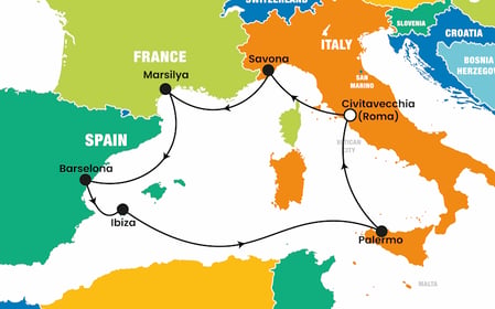 Costa Toscana ile Balear Adaları ve Batı Akdeniz Turu THY ile / 8 Gece Konaklamalı / İstanbul Çıkışlı / 14 Mayıs